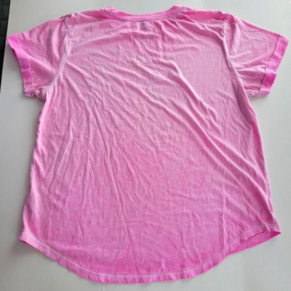 MTV Pink Tie Dye Graphic Tee Top - Picture 3 of 4